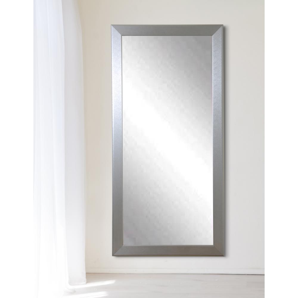 32 5 In X 66 Contemporary Silver Pop Accent Mirror