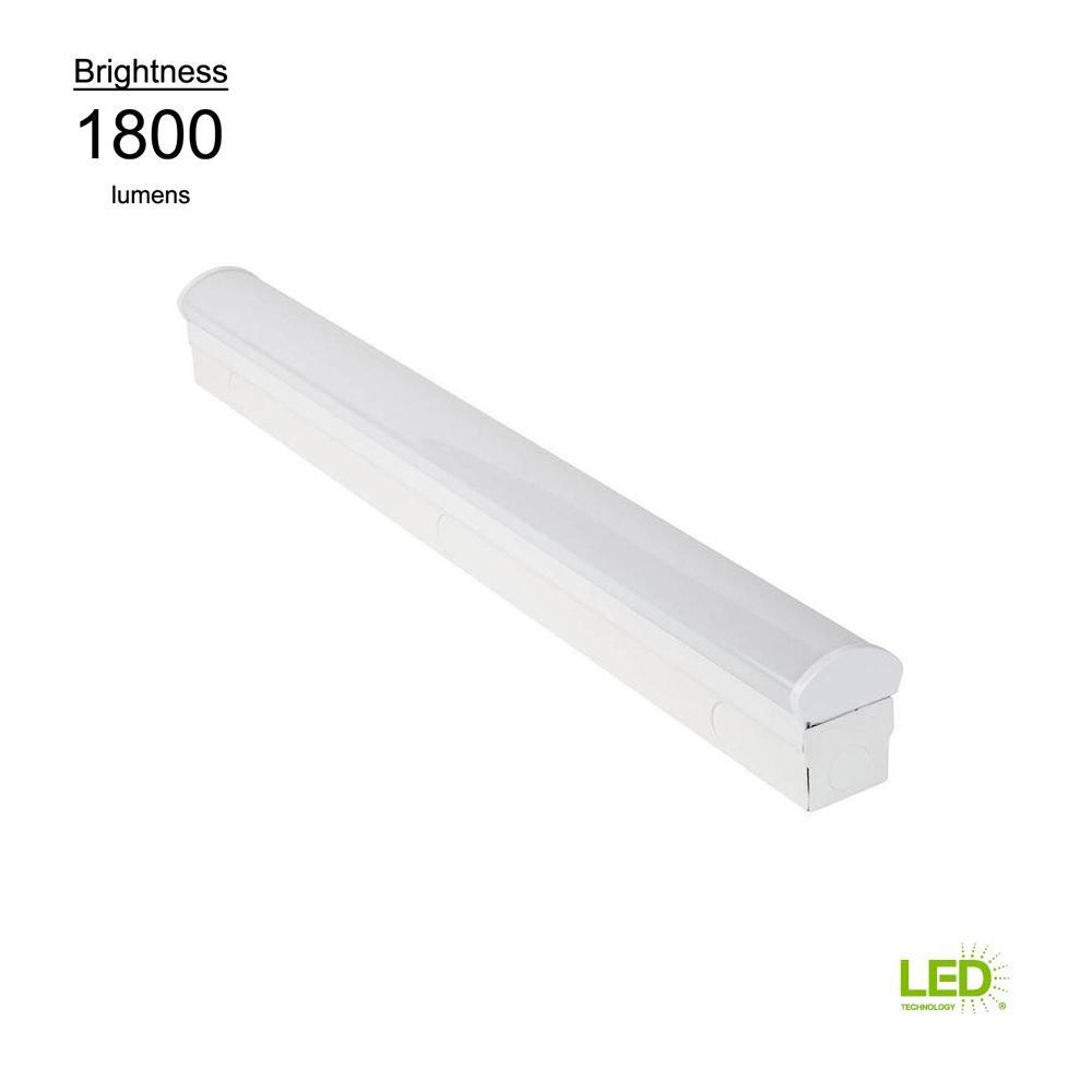 Commercial Electric 2 Ft Bright And Cool White Led Direct Wire Commercial Electric 2 Ft Bright And Cool White Led Direct Wire Powered Strip Ceiling Light