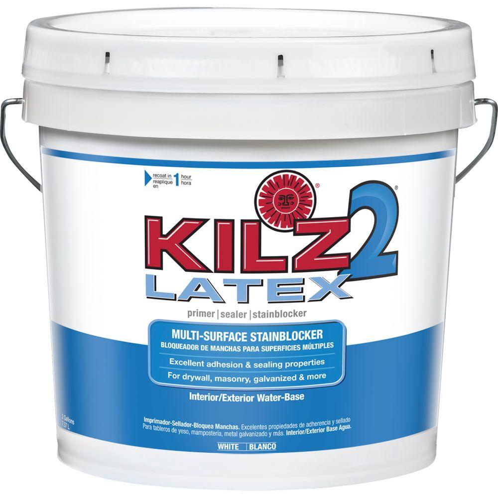 KILZ 2 KILZ 2 LATEX 2 gal. White Interior/Exterior MultiSurface Primer