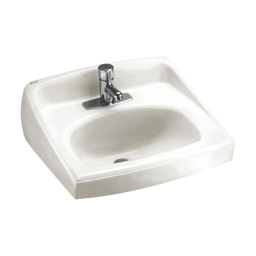 American Standard Lucerne Wall Mount Bathroom Vessel Sink In White