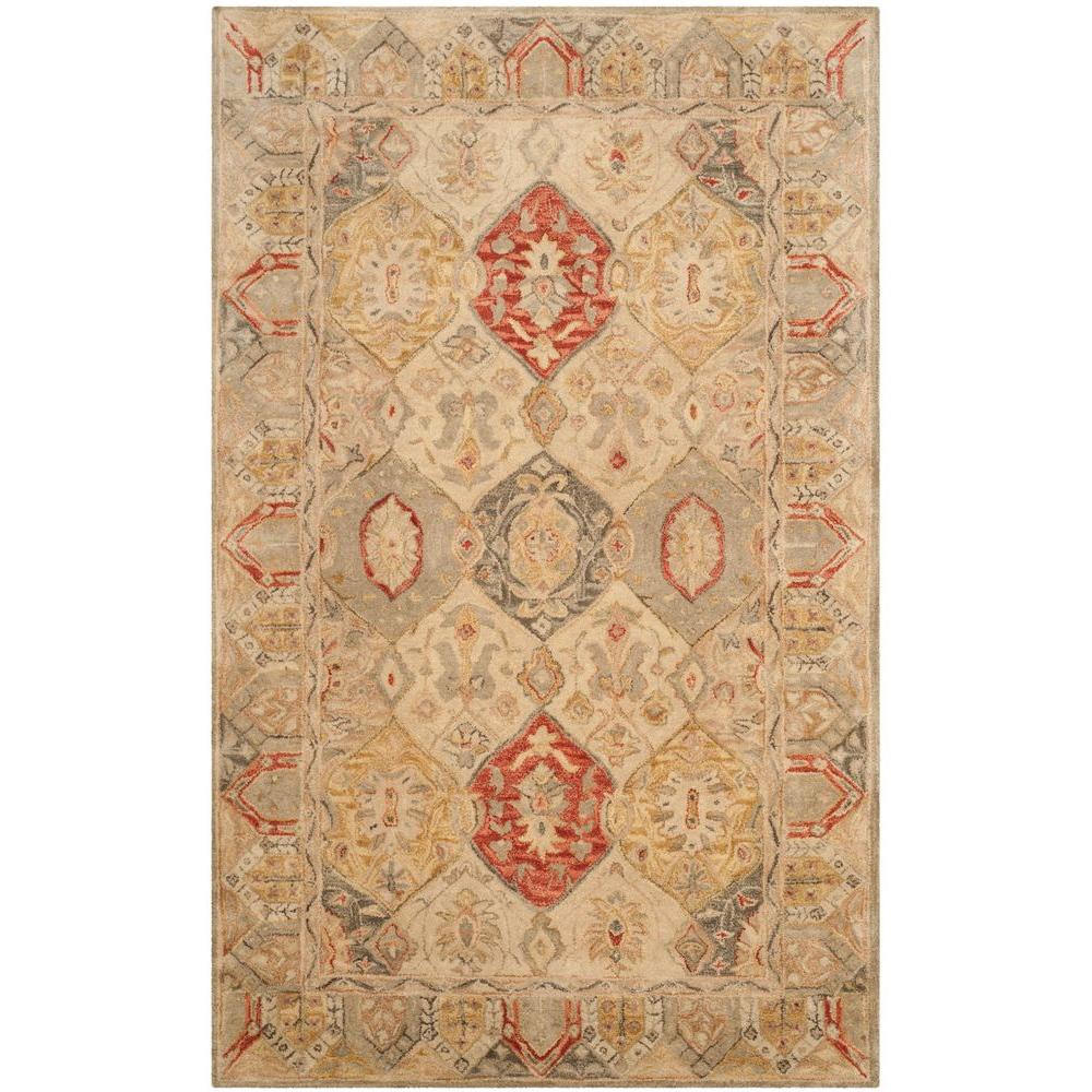 6 X 9 Area Rugs The Home Depot Antiquity Beige Multi 6 Ft X 9 Area Rug