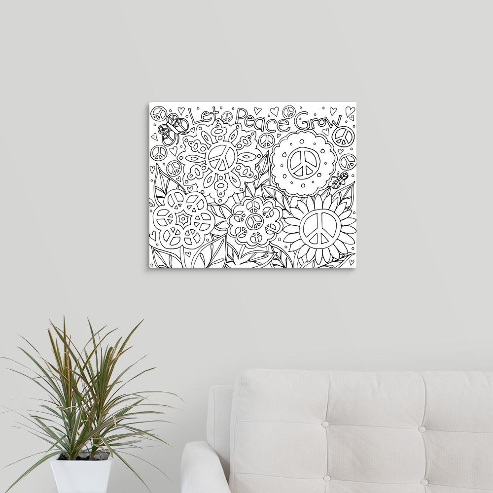Greatbigcanvas Peace Garden By Susan Winget Canvas Wall Art Greatbigcanvas Peace Garden By Susan Winget Canvas Wall Art
