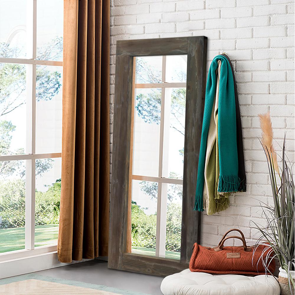 Neu Type Rustic Large Rectangular Full Length Floor Mirror Solid Neu Type Rustic Large Rectangular Full