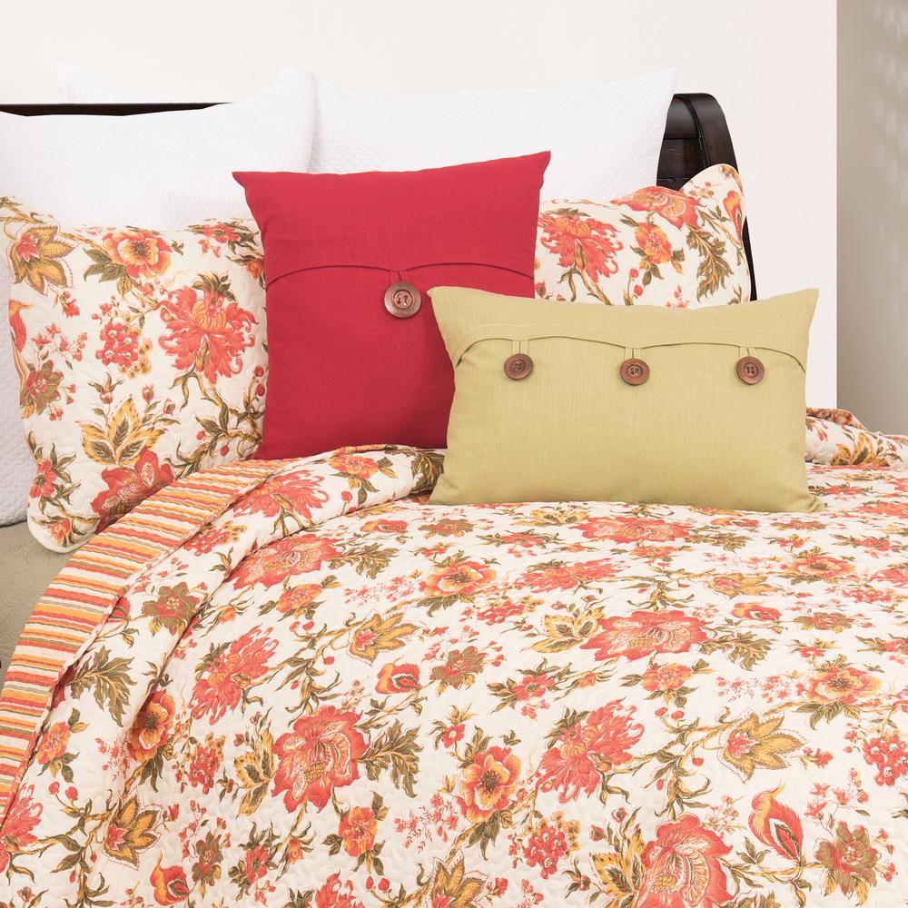 C/&F Home Alyssa Quilt Red King