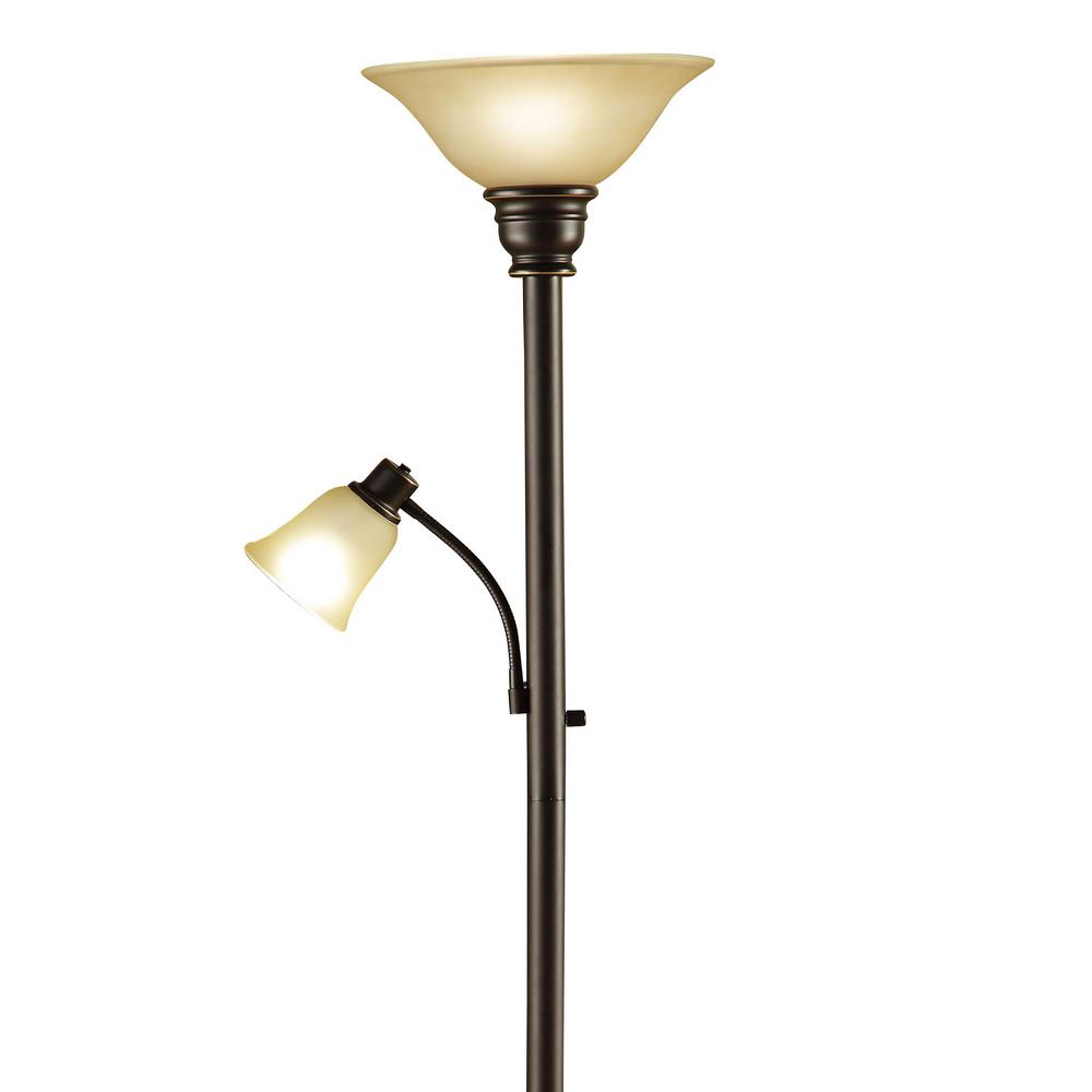Cresswell 71 In Oil Rubbed Bronze Torchiere Floor Lamp With Oil Rubbed Bronze Torchiere Floor Lamp