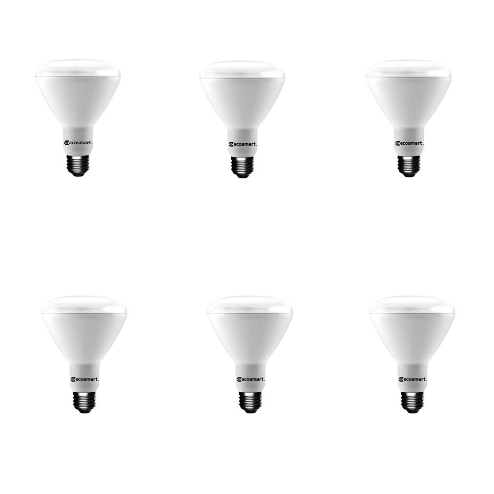 Flood And Spot Light Bulbs Lighting The Home Depot 65 Watt Equivalent Br30 Dimmable Energy Star Led Light Bulb Daylight 6 Pack