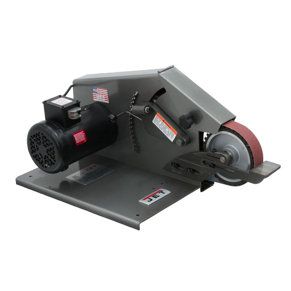 Jet 115 Volt 1 Ph J 4103 Square Wheel Belt Grinder The Home Depot