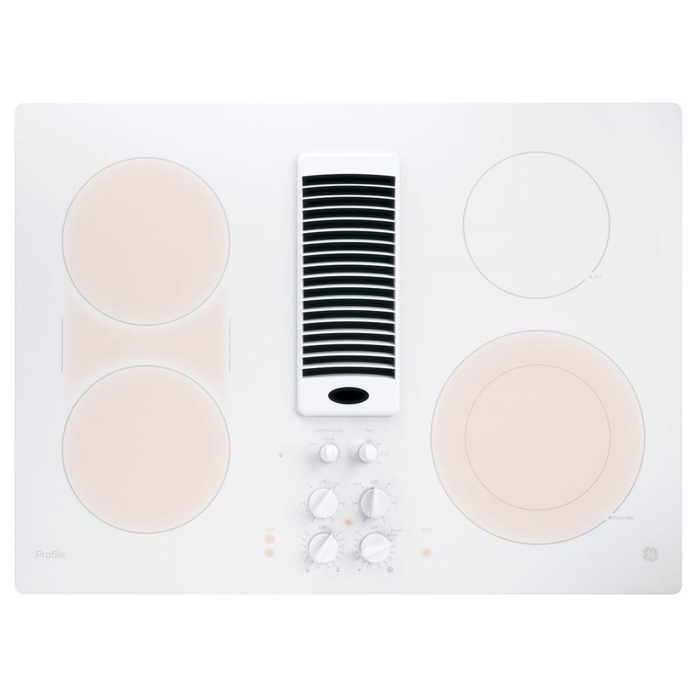 White Electric Cooktops Cooktops The Home Depot