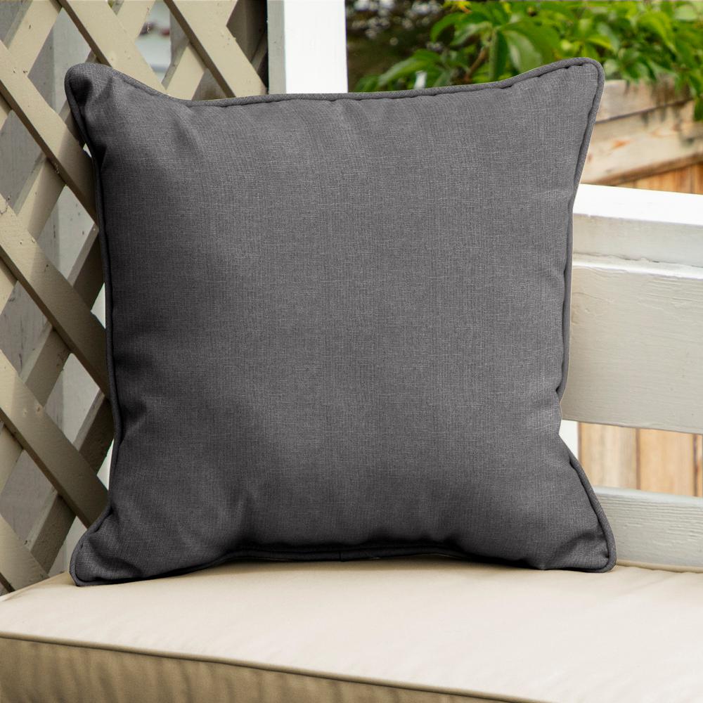 Home Decorators Collection Sunbrella Cast Slate Square Outdoor