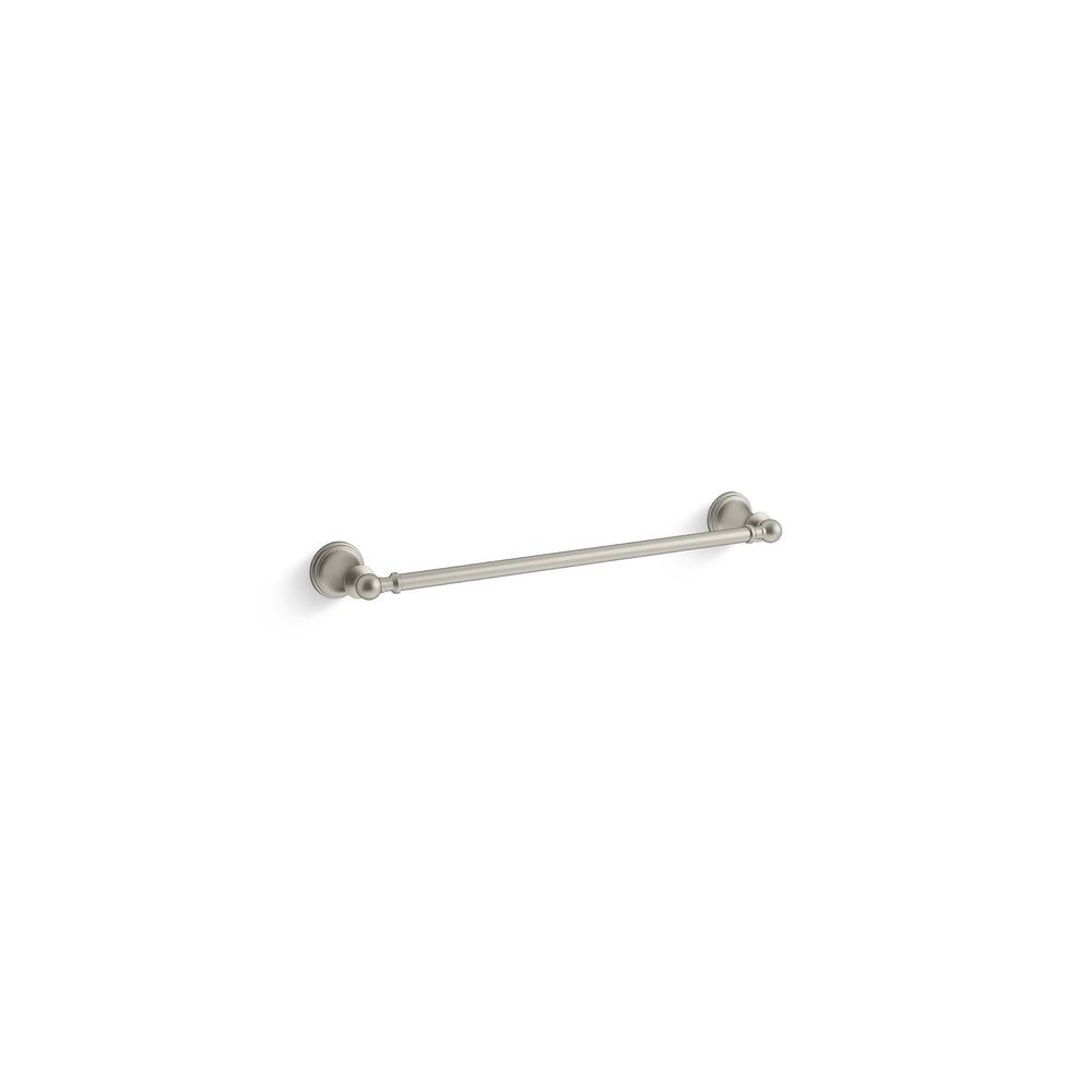 KOHLER Capilano 18 in. Towel Bar in Vibrant Brushed Nickel