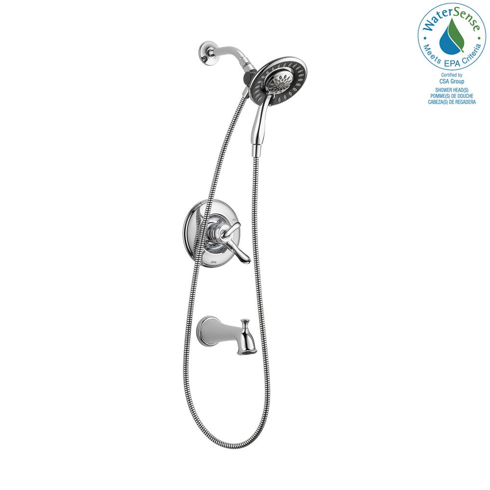Delta Linden In2ition 1 Handle Tub And Shower Faucet Trim Kit In