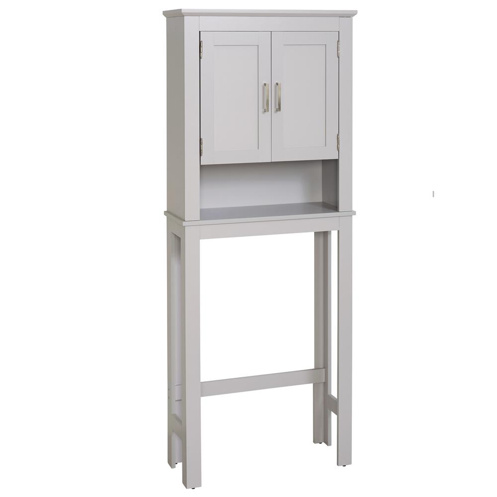 Gray Over The Toilet Storage Bathroom Cabinets Storage The