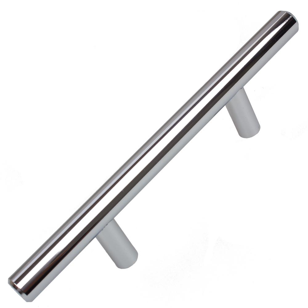 GlideRite 3 in. Polished Chrome 61/8 in. Long Solid Handle Bar Pulls