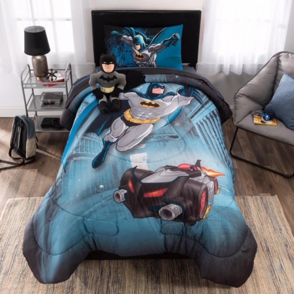 Batman Guardian Speed 5 Piece Multicolored Twin Bed In A Bag Set
