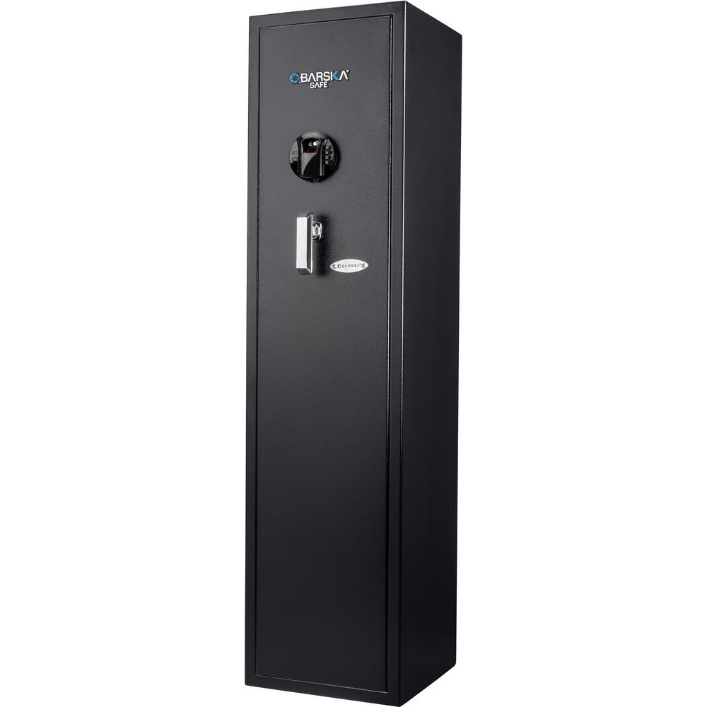 LETTON Fingerprint Safe Box Home Office Document Lock Security Box Solid Steel Hotel Business Small Money Hidden Black