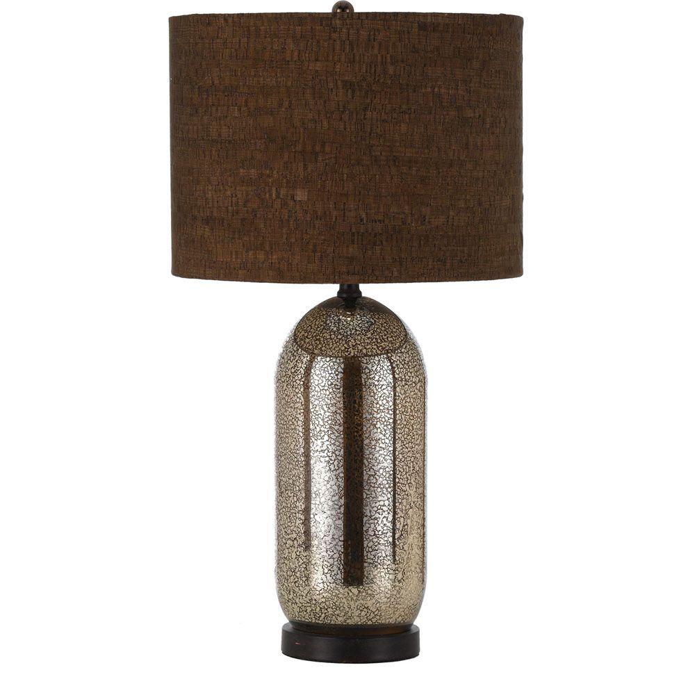 pewter teardrop mina table lamp