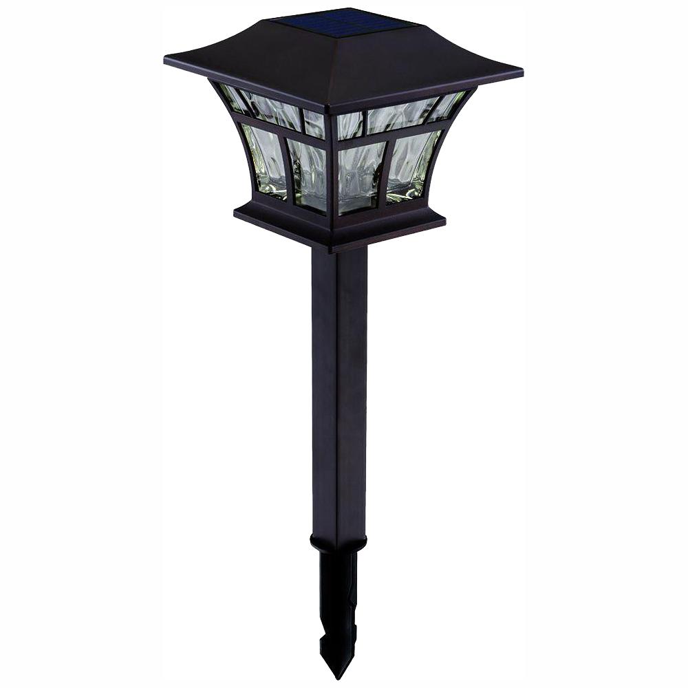 Solar Mediterranean Bronze Outdoor Integrated Led Landscape Path Light With Hammered Gl S Pack Solar Mediterranean Bronze Outdoor Integrated Led Landscape Path Light With Hammered Gl S Pack