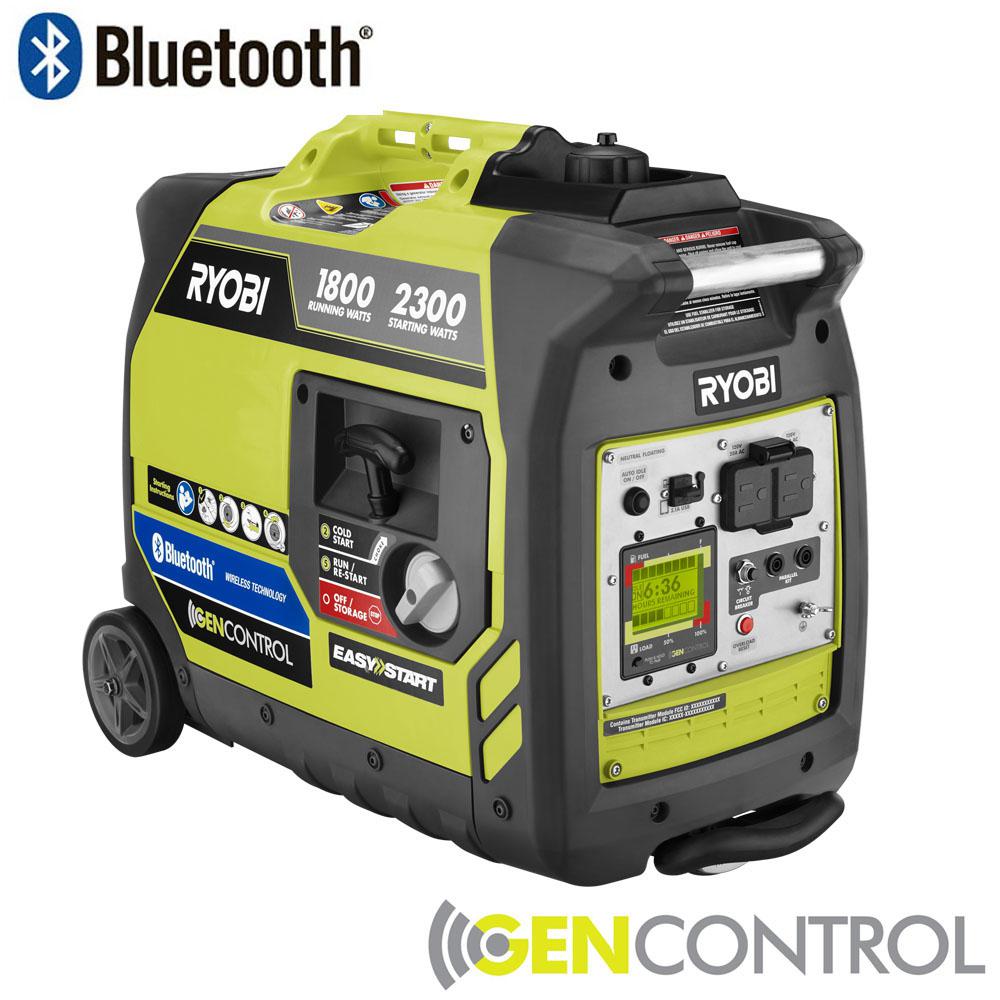 Ryobi 2,300-Watt Reconditioned Bluetooth Super Quiet Gasoline Powered Digital Inverter Generator
