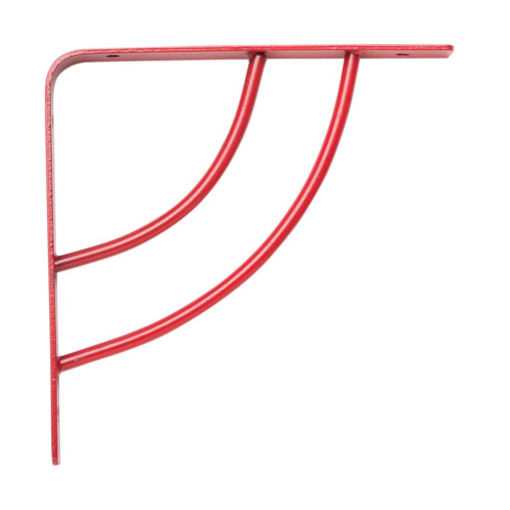 Knape & Vogt Milano 6 in. x .75 in. Red 25 lb. Decorative Shelf Bracket