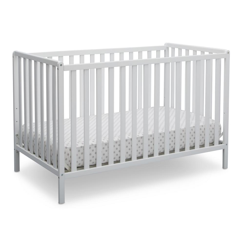 Cribs Mattresses Baby Furniture The Home Depot Bianca White Heartland 4 In 1 Convertible Crib