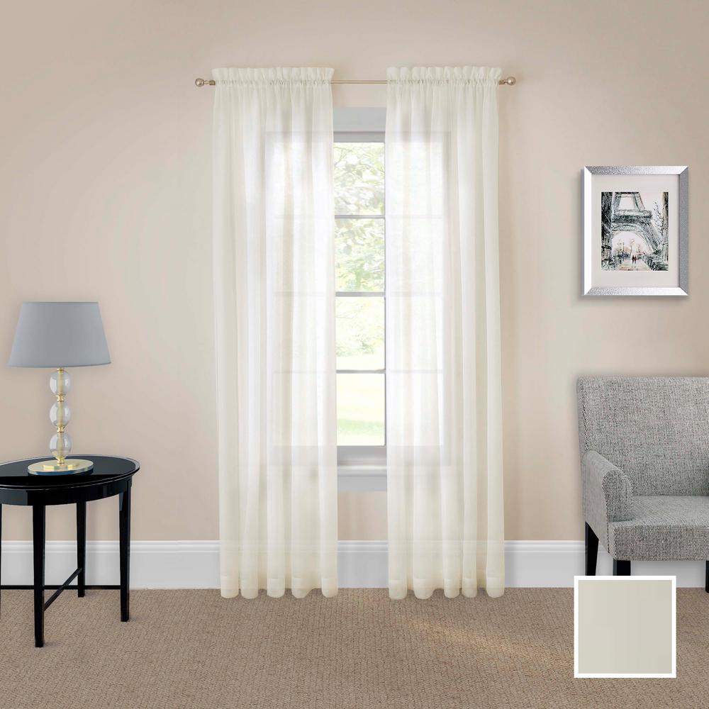 Pairs To Go Victoria Voile Window Curtain Panel Pair In Taupe