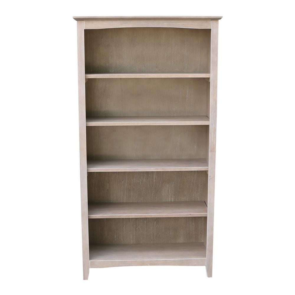 International Concepts Brooklyn 60 in. H Weathered Taupe Gray Bookcase