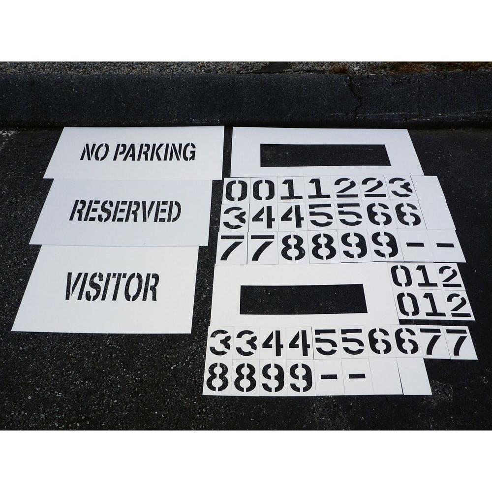 The Hillman Group 4 in. Serif Stencils Letters and Numbers840246 The