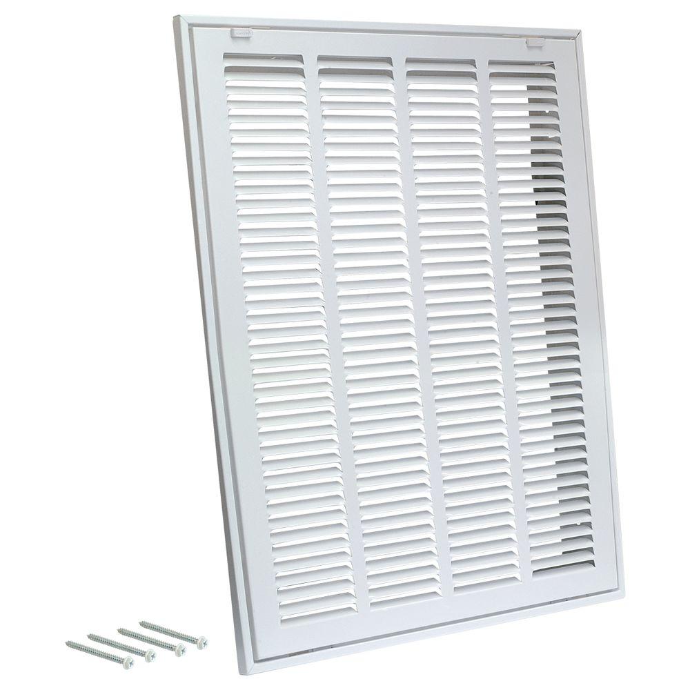 Ez Flo 20 In X 25 In Steel Return Filter Grille 61633 The Home