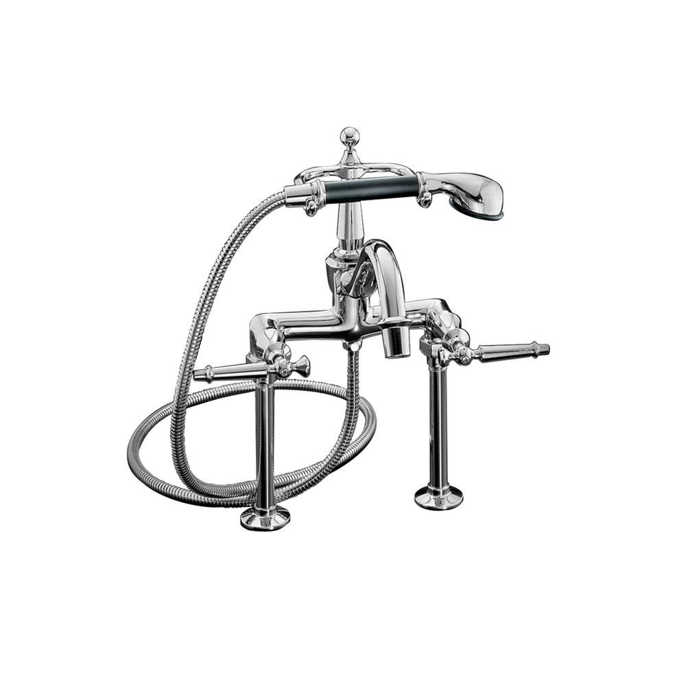 Kohler Antique 8 In 2 Handle Claw Foot Tub Faucet With Handshower