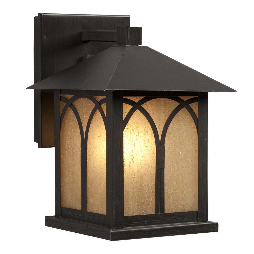 Monteaux Lighting 1 Light Oil Rubbed Bronze Outdoor Wall Lantern N 1 Light Oil Rubbed Bronze Outdoor Wall Lantern