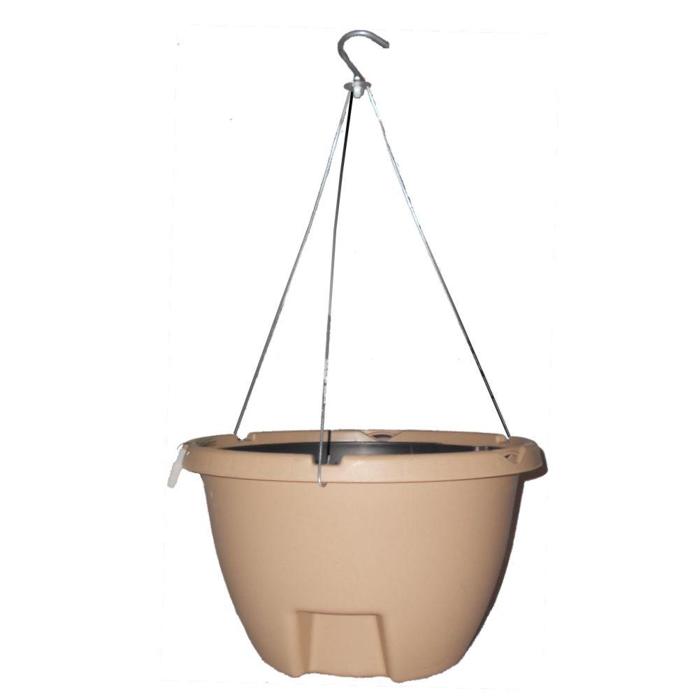 The Weekender 16 inch Sand Polypropylene Hanging Self-Watering Planter