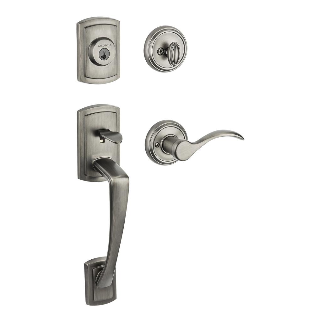 Baldwin Prestige Nautica Single Cylinder Slate Door Handleset with ... Baldwin Prestige Nautica Single Cylinder Slate Door Handleset with ...