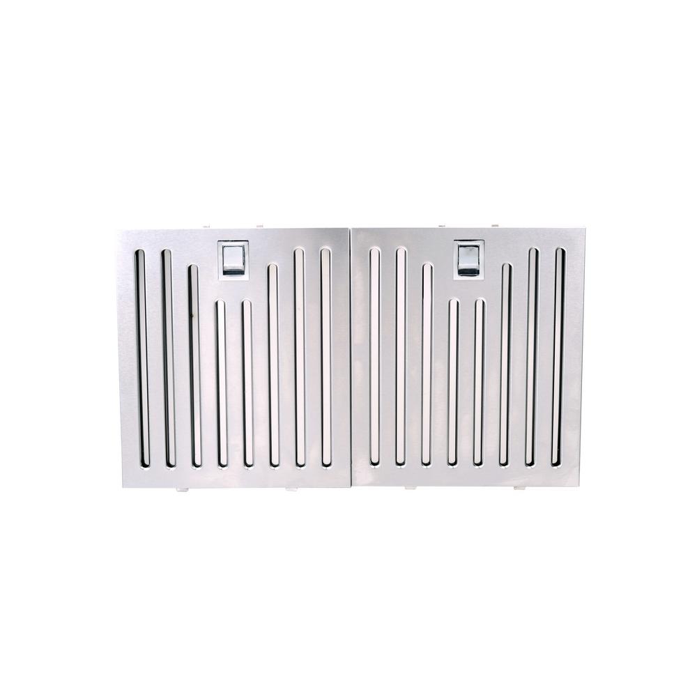 Vissani Baffle Filters for 30 in. Convertible Stainless Steel Glass