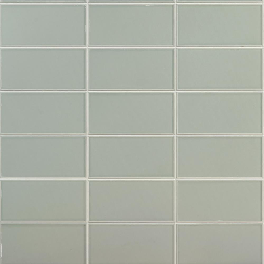 Ivy Hill Tile Tori Border Green 8 In X 4 Matte Ceramic Wall Ivy Hill Tile Tori Border Green 8 In X