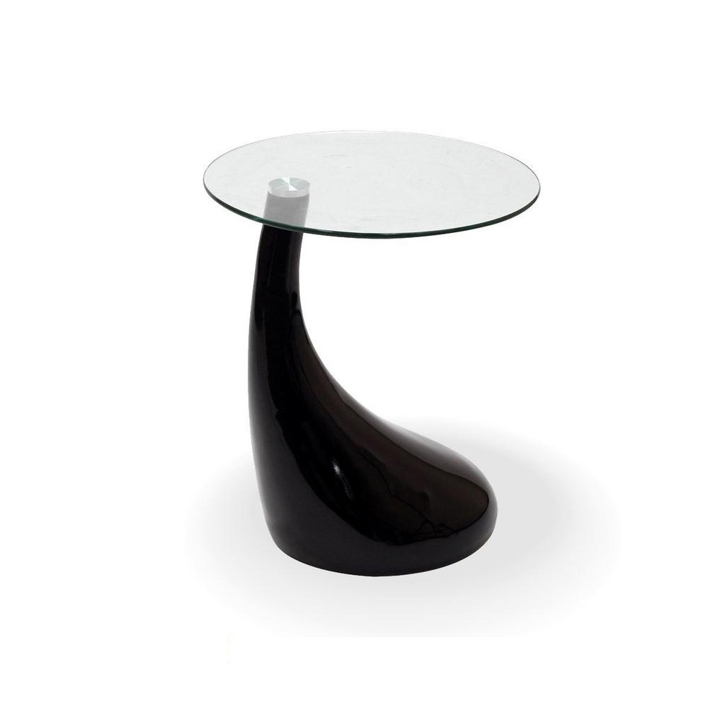 Fab Glasirror Teardrop Side Table Black Color With 18 In Round Glass Top Ctb Fab2300 The Home Depot - Black Round Side Table With Glass Top Fab Glasirror Teardrop Side Table Black Color With 18 In Round Glass Top Ctb Fab2300 The Home Depot - Black Round Side Table With Glass Top