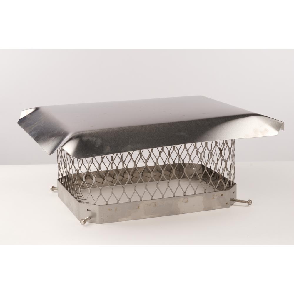 Master Flow 9 In X 13 In Stainless Steel Fixed Chimney Cap Cc913ss The Home Depot