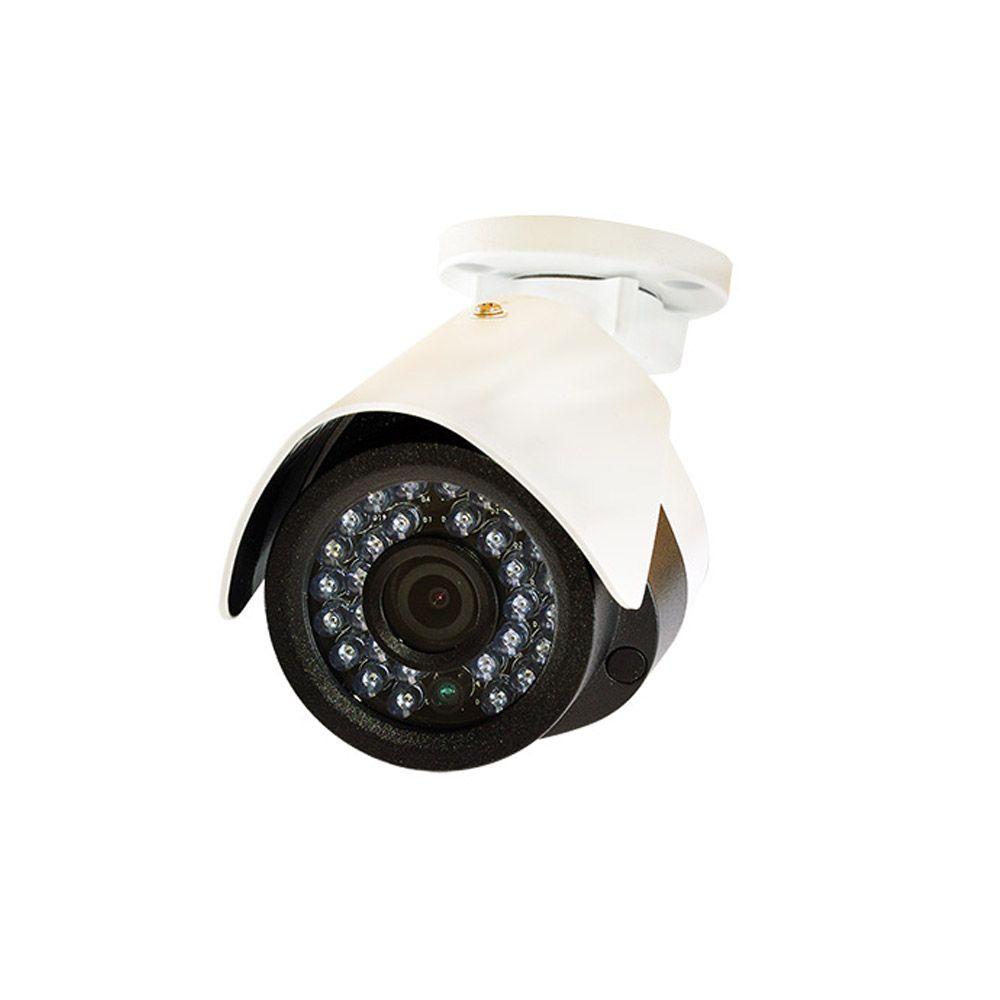 Ring Spotlight Cam Wired Outdoor Rectangle Security Camera, White