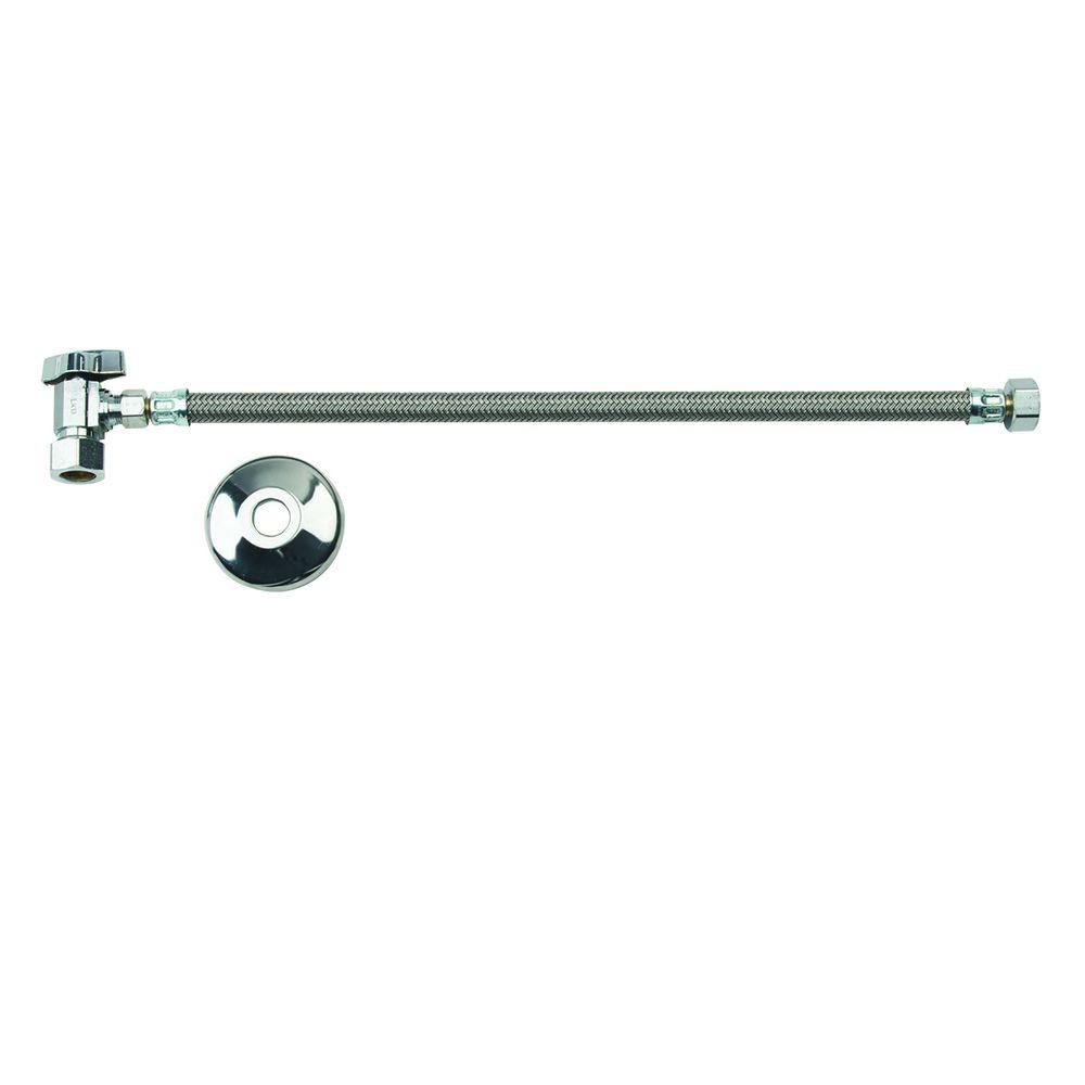 BrassCraft Faucet Kit 1/2 in. Nom Comp x 3/8 in. O.D. Comp 1/4 Turn