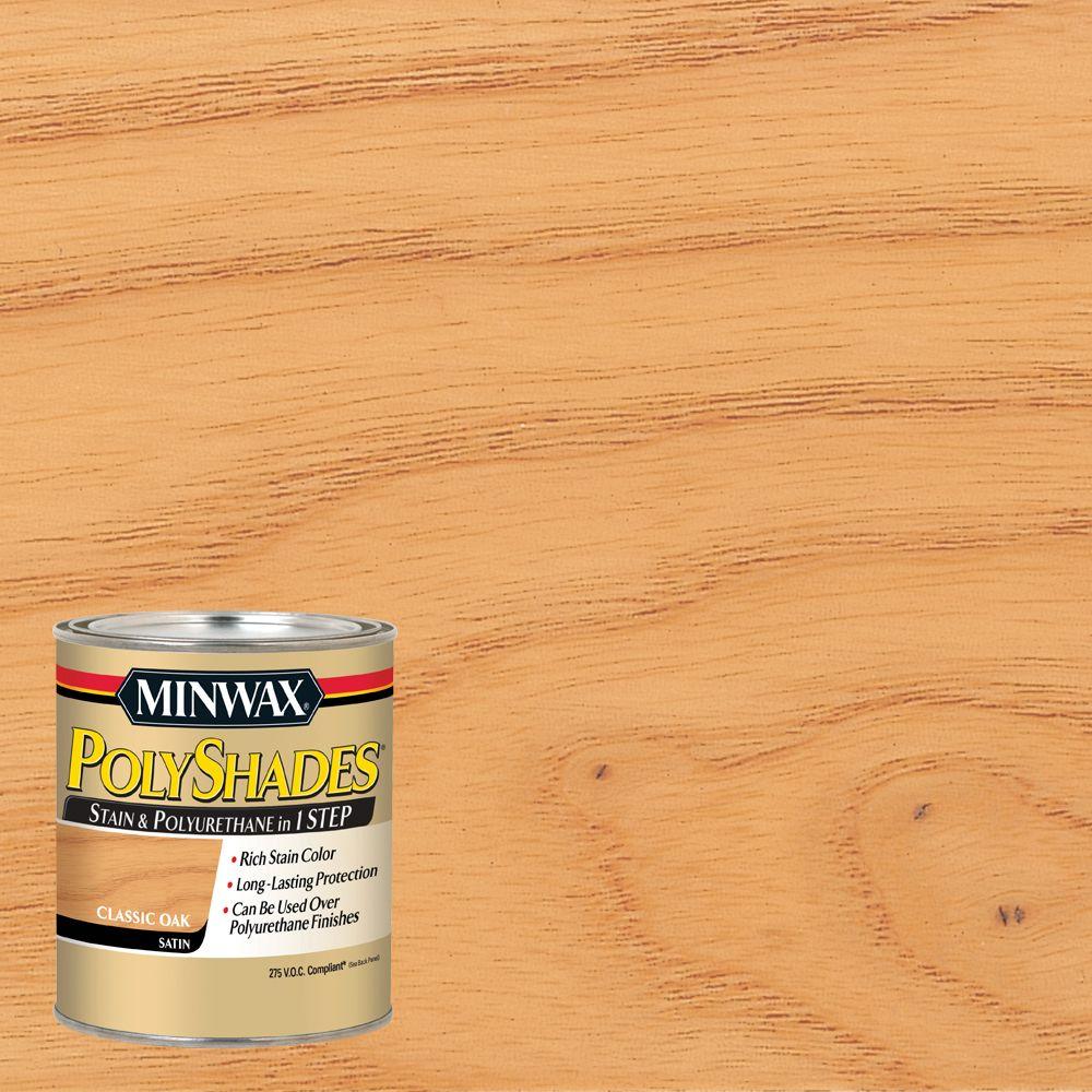 Varathane 1 qt. Summer Oak Stain and Polyurethane-266152 - The Home Depot