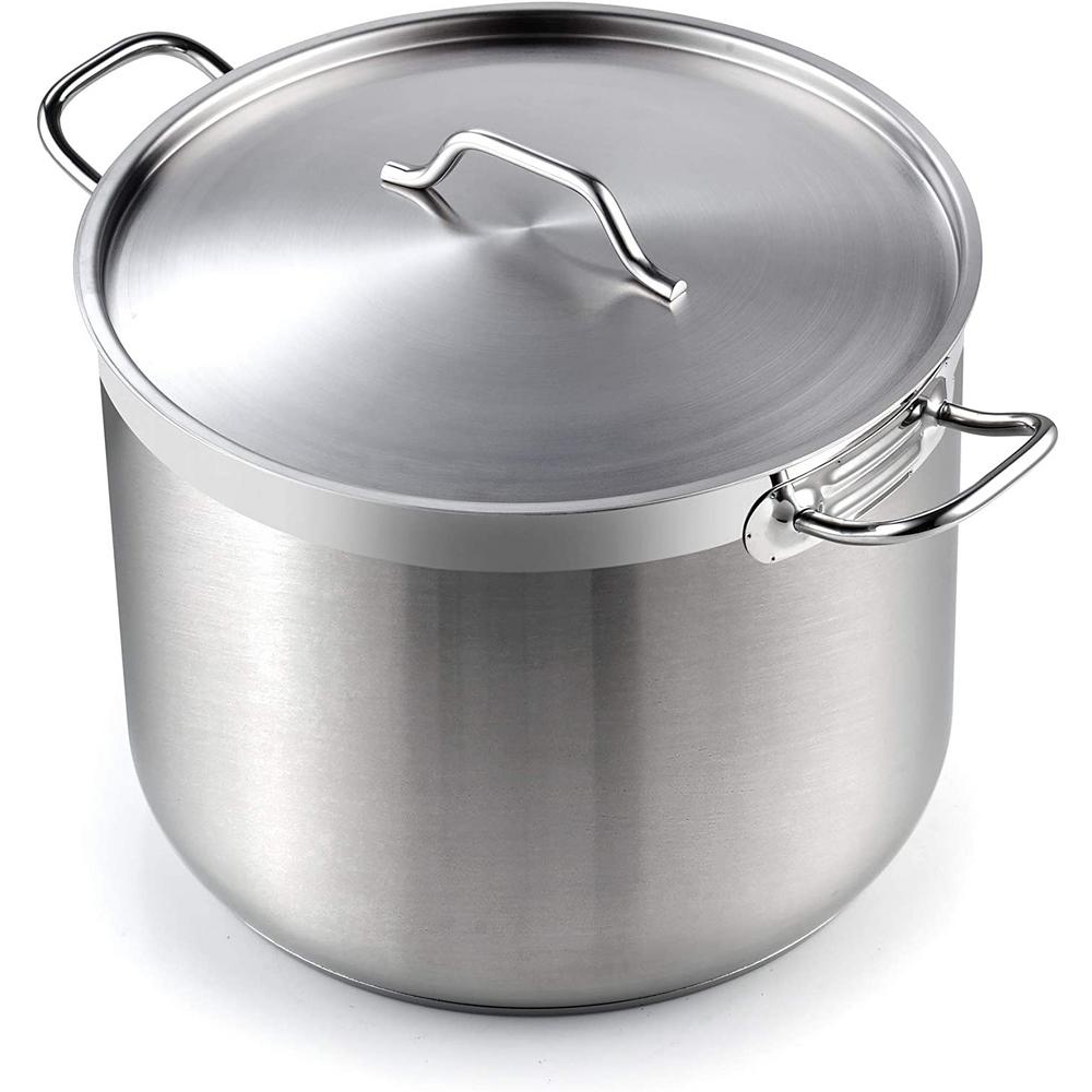 Cooks Standard 02616 Professional Grade Lid 30 Quart Stainless Steel Stockpot, Silver