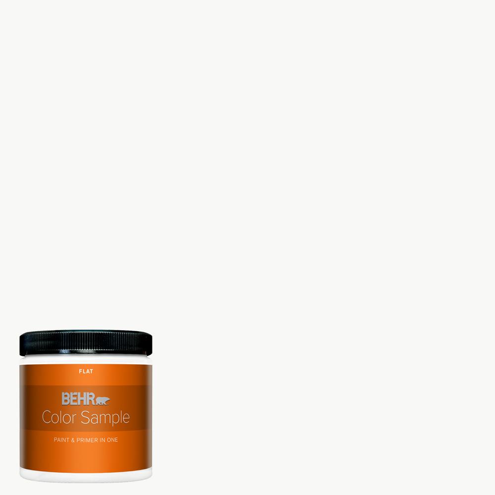 Behr Premium Plus 8 Oz Ultra Pure White Flat Interior Paint Color Sample The Home Depot