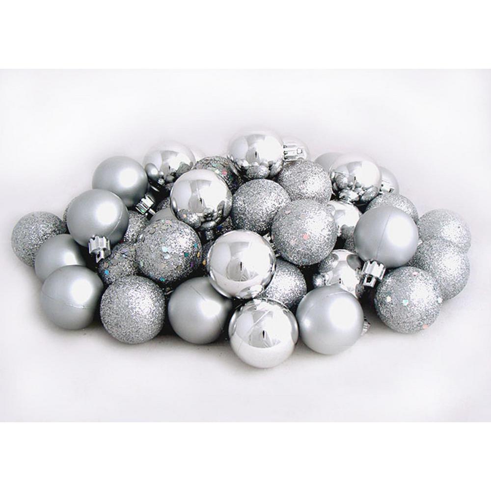 gray christmas balls