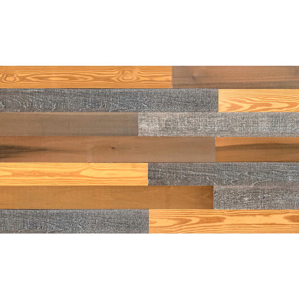 Easy Planking Thermotreated 1/4 in. x 5 in. x 4 ft. Brown Barn Wood