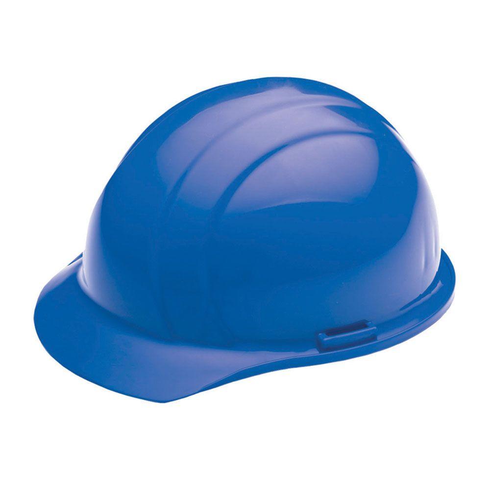 Liberty 4 Point Plastic Suspension Slide-Lock Cap Hard Hat in Blue ...