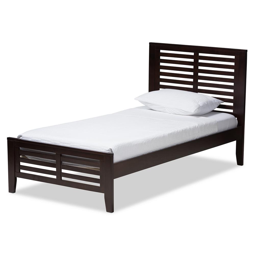 Espresso Brown Bedroom Furniture The Home Depot Sedona Espresso Brown Twin Platform Bed