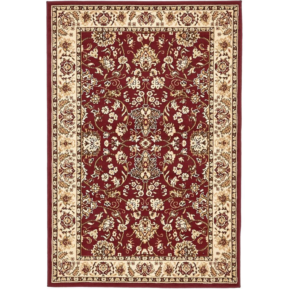 Washable Area Rugs 4x6 Uniquely Modern Red 4 X 6 Area Rugs The Home Depot