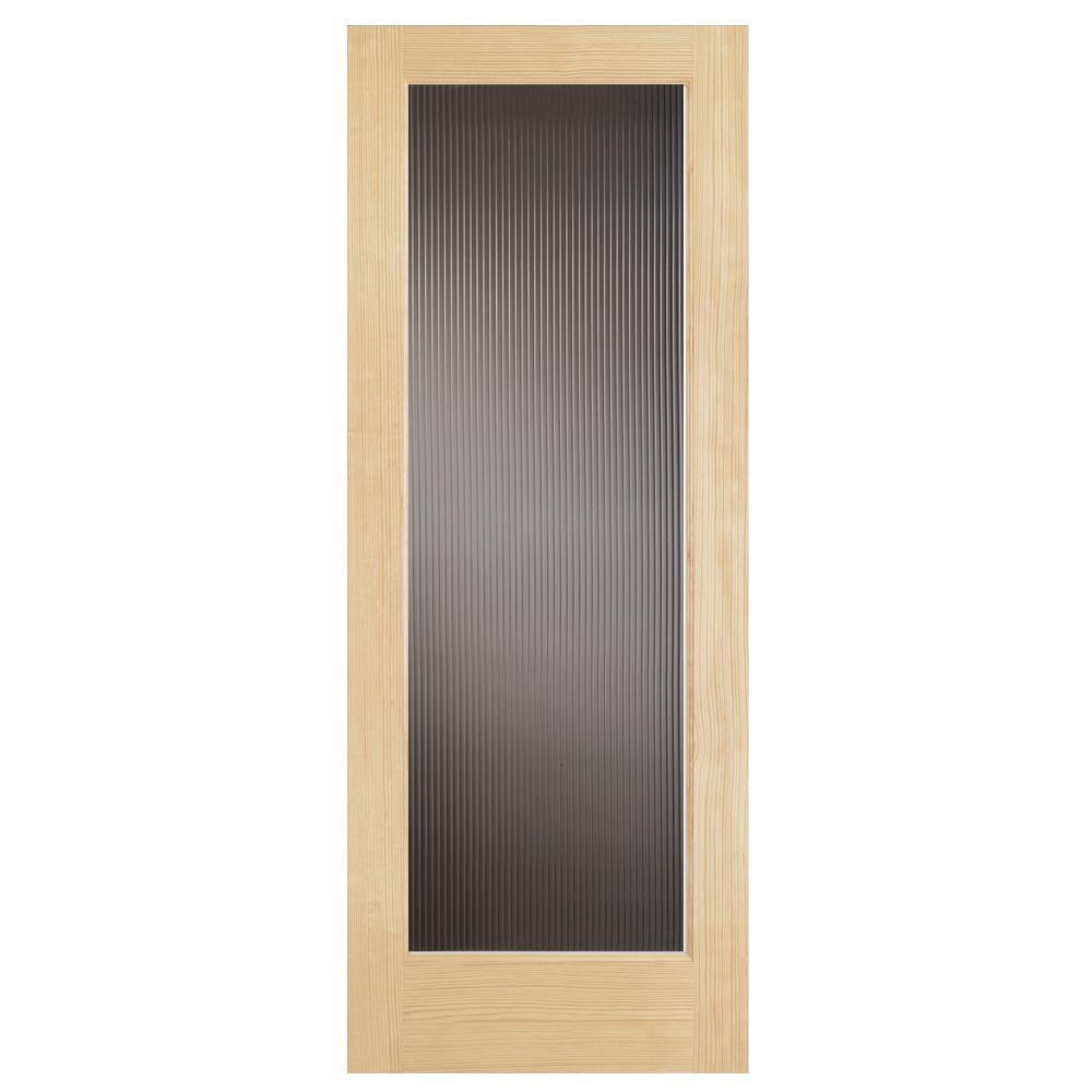 Solid wood slab door