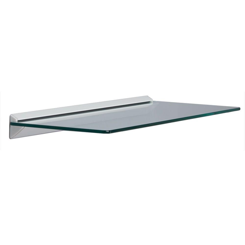 Set of 4 Tempered Glass Shelf 48"w x 8"d 3/8" Thick with Polished Edges 