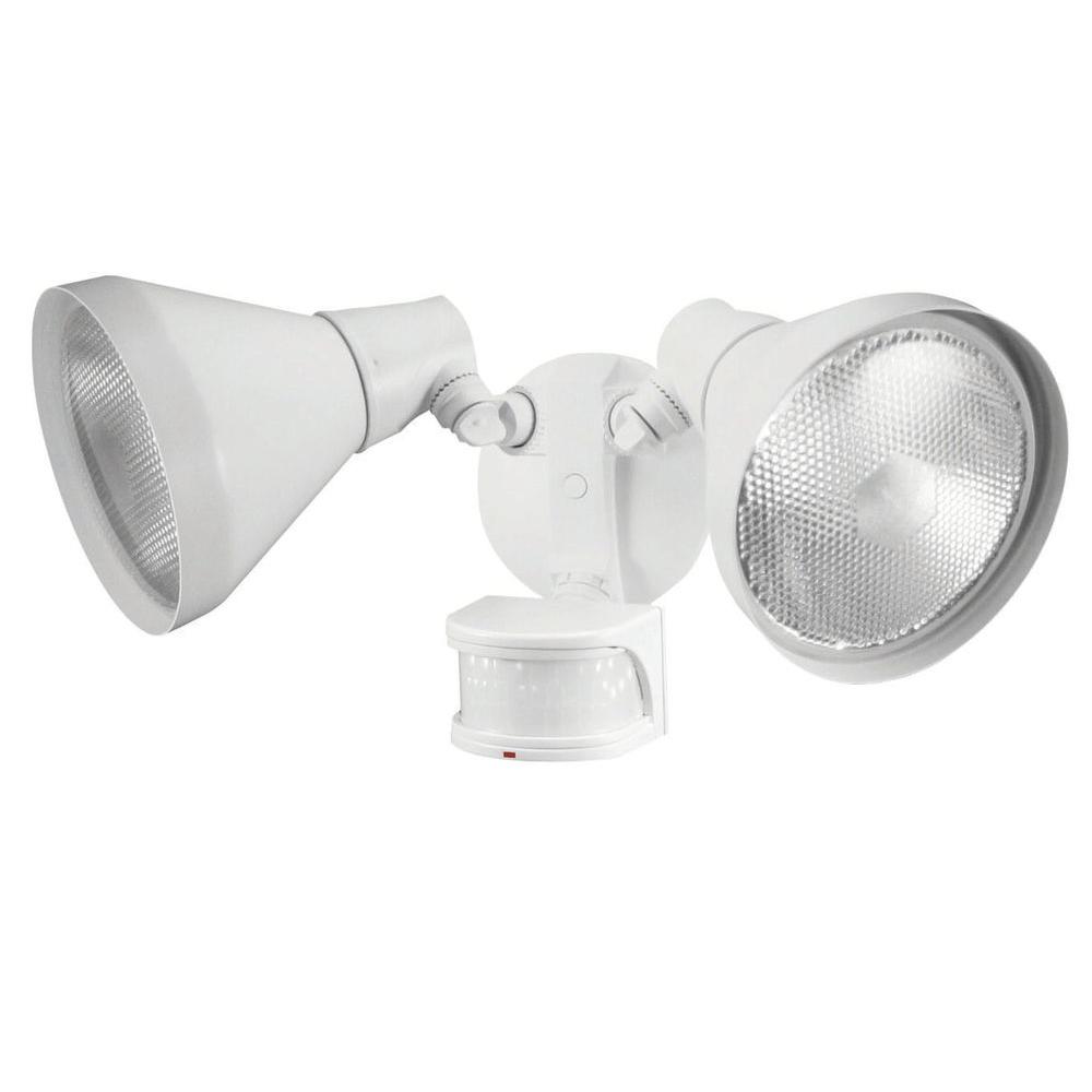 Dusk To Dawn Defiant Spotlights Outdoor Security Lighting 110 Degree White Motion Sensing Outdoor Security Light