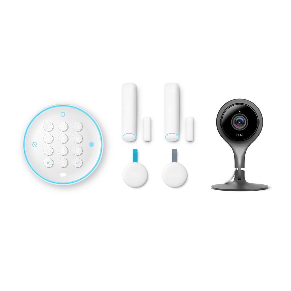 Google Nest Secure Alarm System with Google Nest Cam Indoor Security Camera - Home Depot Exclusive